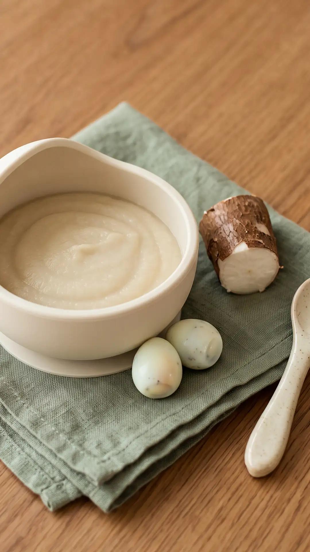 Puree Singkong Telur Puyuh Santan