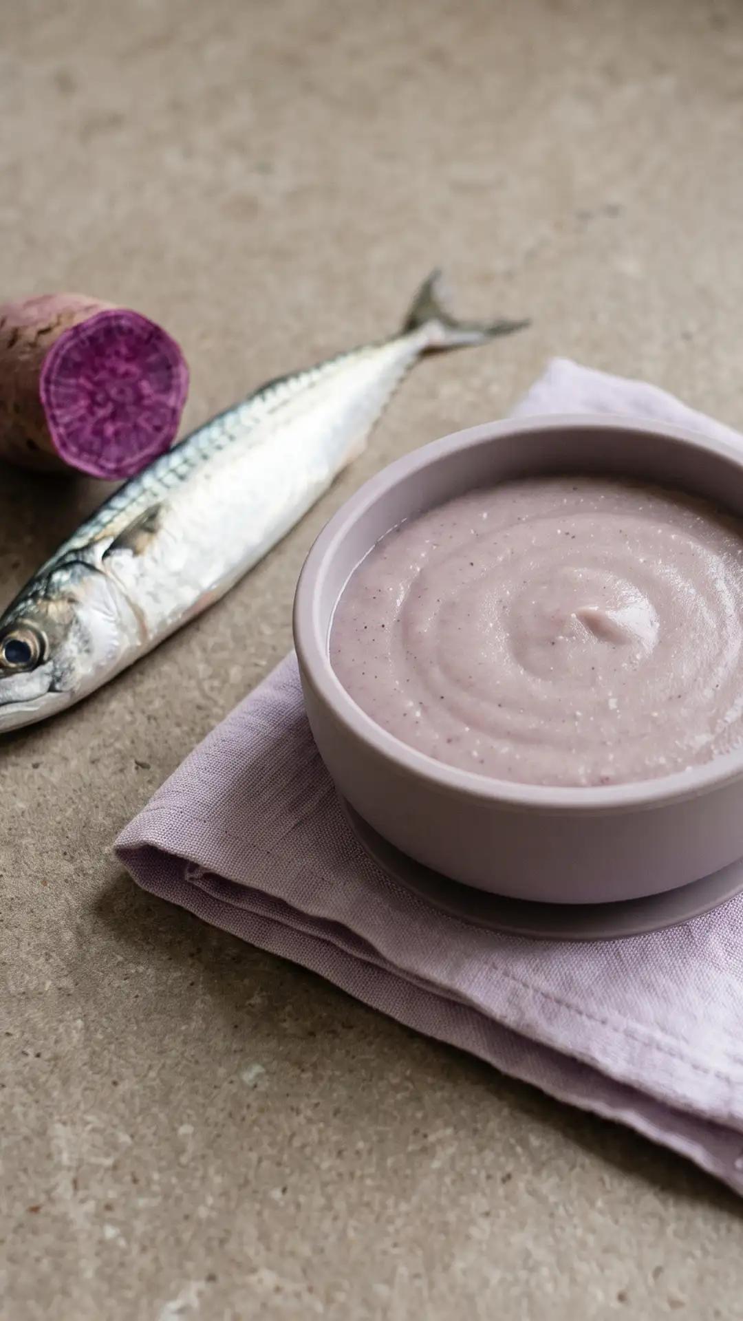Bubur Ubi Ungu Ikan Kembung